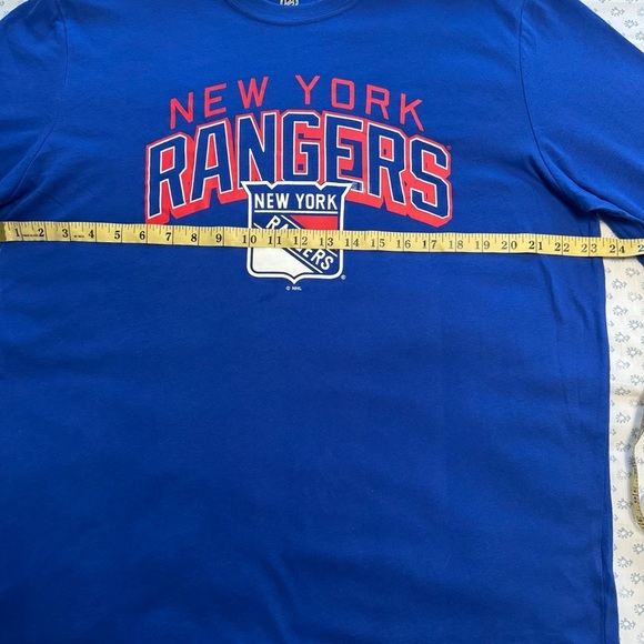 New York Rangers NWT Blue Long Sleeve Tee Shirt Size XL - Picture 3 of 7